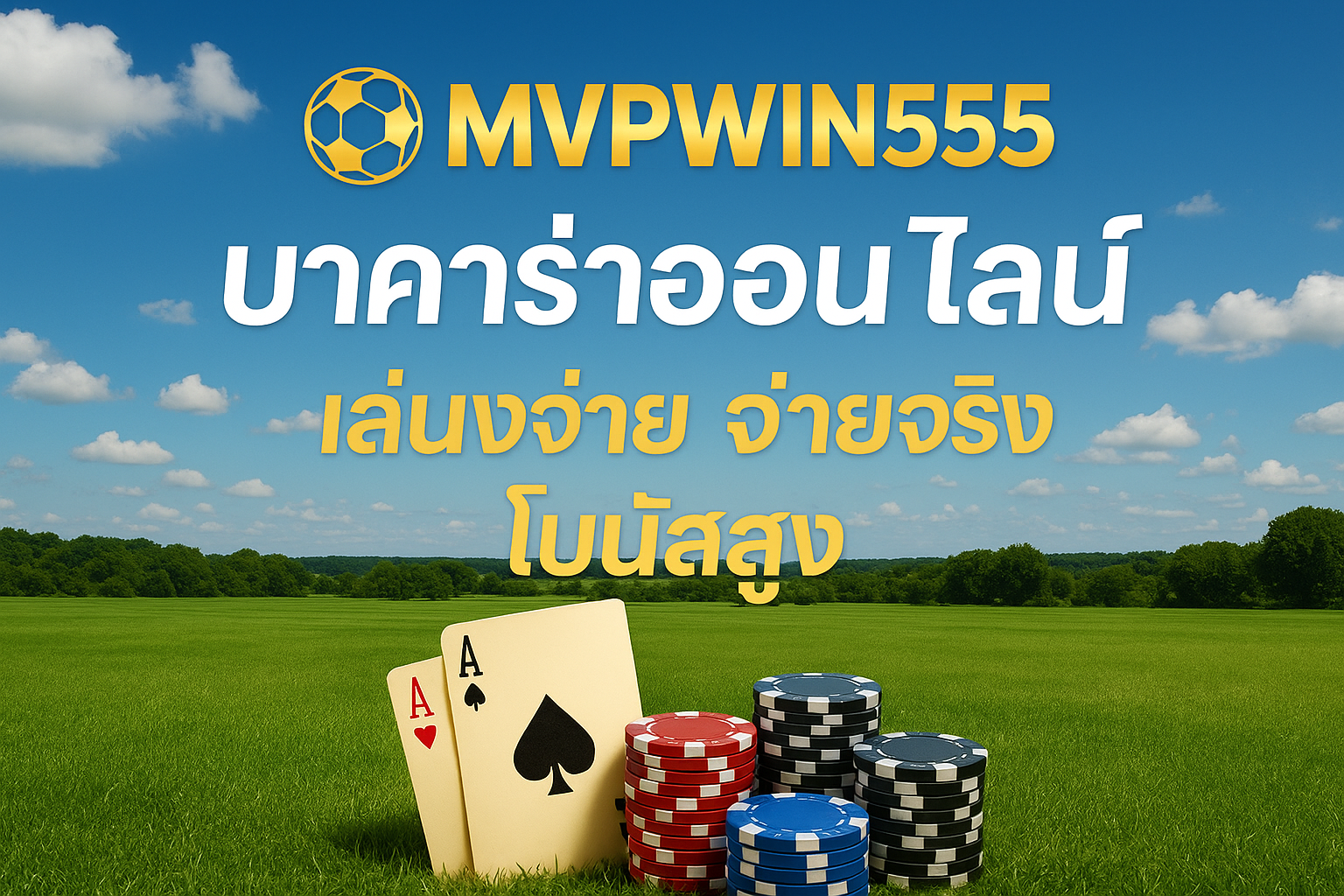 บาคาร่าออนไลน์ MVPWIN555 เล่นง่าย จ่ายจริง โบนัสสูง