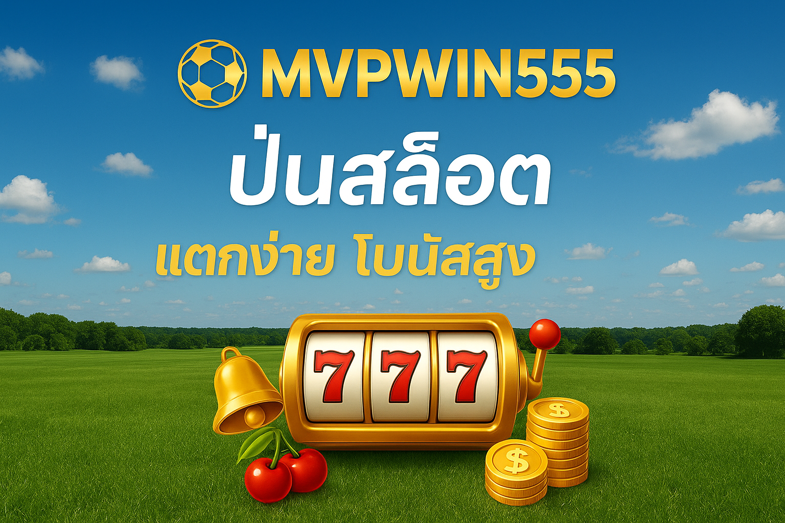 ปั่นสล็อต MVPWIN555 แตกง่าย โบนัสสูง จ่ายจริง
