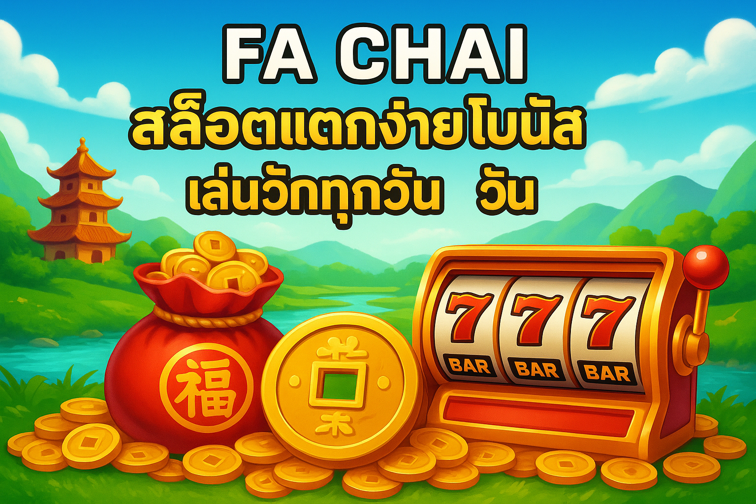 FA CHAI สล็อตแตกง่าย โบนัสแตกบ่อย เล่นได้ทุกวัน
