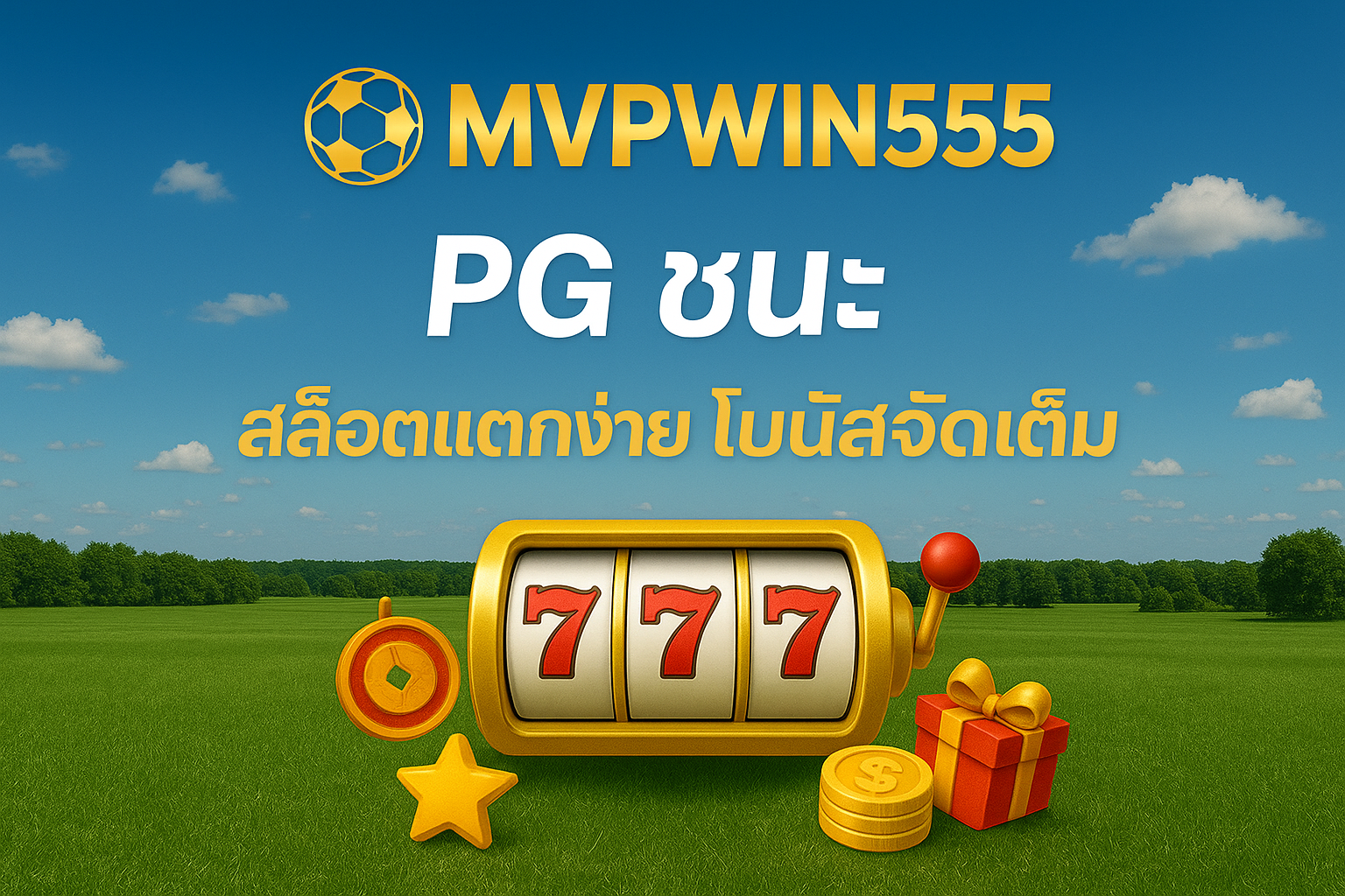 PG ชนะ MVPWIN555 สล็อตแตกง่าย โบนัสจัดเต็ม